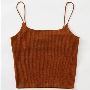 Solid Rib-knit Cami Top